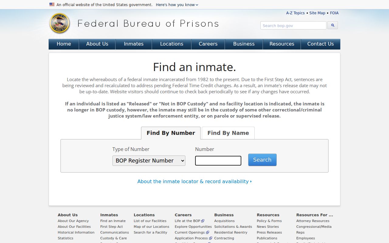 Federal inmate locator for custody outside Macon County arrest records