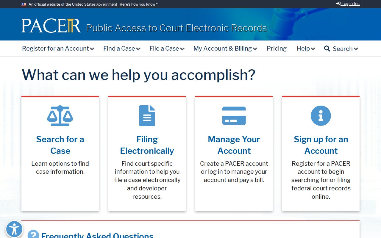 PACER access for federal criminal court cases from Macon County
